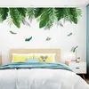 ملصقات الجدار النباتات الاستوائية ملصقات ورقة الجدار للموز لغرفة المعيشة