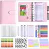 Nowy budżet Planner Journal Notebooks Cash Envelope Oszczędzanie Money posiadacze 6 dołków Binder dla zarządzania finansami A6 PU luźne notatniki