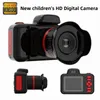 Mini DVs Crianças Câmera Digital Mini Dual Cam 360 ° Girar Lente 26MPX MP3 Camcorder Crianças SLR HD Vídeo Selfie Brinquedos Para Crianças Presente 231208