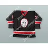 Anpassad Jason Vorhees 13 fredag ​​den 13: e svarta hockeytröjan New Top Ed S-M-L-XL-XXL-3XL-4XL-5XL-6XL