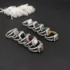 Luxe trouwring ontwerper man populaire sieraden mannen Eden Emerald Diamond Eternity Band zilver 925 vergulde platina ringen