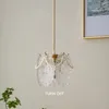 Lustres français chevet suspendu éclairage lumière luxe chambre pendentif créatif LED moderne lustre verre