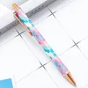 Metal press pen Gold powder ballpoint pen Creative gift ballpoint pen advertising pen