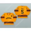 Custom 1980 SANDOR GALL 5 ROMANIA NATIONAL TEAM YELLOW HOCKEY JERSEY NEW Top Stitched S-M-L-XL-XXL-3XL-4XL-5XL-6XL