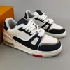 Designer Sneaker Casual Shoes Leather Abloh Overlays Sneakers White Green Red Blue Letter Platform Low Virgil Trainer Size 35-45