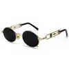 Lunettes de soleil Style de mode Métal Rond Steampunk Hommes Rétro Vintage Gothique Steam Punk Lunettes de soleil pour femmes Été 2022Sunglasses232s