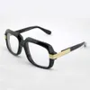 607 Klassiska glasögon Glasögon Black Frame Clear Lens Vintage Solglasögon Frames UV400 Protection Eye Wear Unisex med Box283A