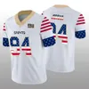 뉴 올리언즈의 '세인트'남녀 9 드류 브리 41 Alvin Kamara 13 Michael Thomas Custom Women Youth White Independence Day Jersey