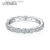 Avec pierres latérales Total 0,5 D couleur Moissanite Serpentine bague taille brillant diamant qualité scintillante bijoux de luxe bague pour femmes filles YQ231209