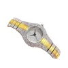 Andra klockor lyxmärke Rhinestone Diamonds Kvinnor Watches Quartz Armband Dress Bangle Watch Ladies Wristwatches Clock Reloj Mujer 231208