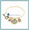 Charme Bracelets Symbole mauvais œil bracelets de charme pour femmes filles turc chanceux yeux bleus Fatima main Bracelet mode bracelet bijoux 9298723