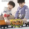 Gegoten modelauto's Legering graafmachine Speelgoedauto voor kinderen Jongens Simulatie Techniek Voertuig Bulldozer Road Roller Mixer Truck Model Kids GiftL231114