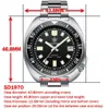 Montres-bracelets Steeldive SD1970 Fond de date blanc 200M Wateproof NH35 6105 Turtle Montre de plongée automatique 231208