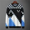 46 slags val tröja 2023 Autumn Mens tröja Kläder Pullover Slim Fit Knit Casual Sweatshirt Geometry Color Print Male Fashion Woolly Jumper