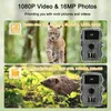 Jaktkameror 16MP 1080p Portable Day Night Po Video Taking Trail Camera Multifunktion Outdoor Monitoring 38 Infraröda lampor 231208