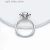 Med sidogenar Dezo Totalt 2,5CT Alla Moissanite -förlovningsringar för kvinnors jubileum Solid 925 Silver Round Cut VVS D Color GRA Certificate YQ231209