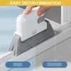 2-in-1 Groove Cleaning Tool Creative Window Cleaners Grooves Clean Cloth Cleaning Brushs Windows Slot Cleaner Brush zxf 65
