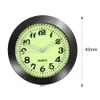 Nowy 43 mm 43 mm świetlisty zegar Auto -Clock Mini samochodowe wentylację kwarcowe zegar kwarcowy