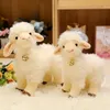 Pluche poppen Kawaii realistische schapen knuffels knuffel schattig pluizig lam knuffels knuffelcadeau voor baby kinderen meisjes verjaardag kerstdecoratie 231208
