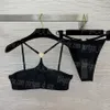 Bikini da donna sexy Set costume da bagno diviso di design di lusso Summer Beach Holiday Costumi da bagno affascinanti Costumi da bagno neri