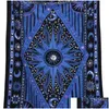 Tapisseries Hippie Hippie Psychédélique Mandala Lune Soleil Tapisserie Tenture Murale Grande Tapisserie Bohème Indienne Décor En Tissu Sh190925 Drop Dhqgc