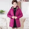 Kvinnors dike rockar jacka vinterrock plus storlek 5xl 6xl lösa casual varma toppar kläder för Mother Parkas Autumn Spring