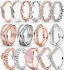 2022 Populära 925 Silver Ring Princess's Sparkling Love Ms. Engagerad i smycken Fashion Accessories3953906