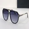 Gafas de sol piloto vintage 674 Negro Plata Gris Sombreado Hombres Gafas de sol deportivas Gafas UV con Box248V