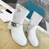 Stivaletti Chelsea Stivali robusti Scarpe invernali da donna Stivaletti in pelle PU Stivaletti con plateau neri femminili alla moda autunnale 03