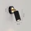 Lâmpada de parede Leitura de cabeceira Simples Moderno Quarto Pequeno Spotlight Rotativo El Corredor Corredor