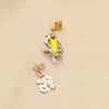 Charm Game Genshin Impact Earrings Zhongli Cosplay Unisex Rock Pendant Ear Clips Jewelry Accessories Ear Studs Gifts 231208