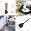 Matlagningsredskap Sile Rice Paddelskedar fungerar för Mashed Potato Premium Kitchen Nonstick och Heatresistant 230810 Drop Delivery Hom DHZFS