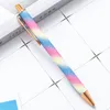 Metal press pen Gold powder ballpoint pen Creative gift ballpoint pen advertising pen