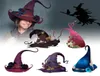 Beanieskull Caps 1st Witch Wizard Hats Halloween Party Headwear Props Cosplay Costume Accessories for Children Adult 2209283757963