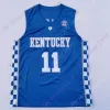 Baskettröjor Kentucky Wildcats Basketball Jersey NCAA College Antonio Reeves CJ Fredrick Jacob Toppin Cason Wallace Livingston Onyenso