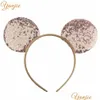 Hair Accessories 14Pcs Lot Fashion Sequins Mouse Ears Headband Glittle Diy Girls For Women Hairband Party Accesorios Mujer Drop Deli Dhdcm