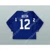 Niestandardowy Philippe Bozon 12 France Blue Hockey Jersey New Top Sched S-M-L-XL-XXL-3XL-4XL-5XL-6XL