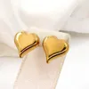 Liebe Anhänger Halskette Pfirsich Herz Ohrringe Edelstahl 18K Gold Herz Halskette Ohrstecker in Nische neues Damenset