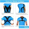 Body Braces Supports Adjustable Uni Magnetic Therapy Back Orthopedic Support Brace Belt Band Painless Posture Shoder Corrector Dandys Otkah