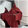 Ubranie etniczne Eid muzułmanin Dubai Abaya Women Long Khimar One Piece Batwing Nida Modlitwa Hiżab Dress Jilbab Kaftan Islamska szata Dresse Dhxdr