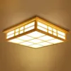 Потолочные светильники в японском стиле Tatami Lamp Светодиодные деревянные потолочные освещение столовая спальня лампа Teahouse 0033260Q