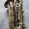 Nova Alemanha JK SX90R Keilwerth Alto Saxofone Alto Preto Níquel Liga de Prata Alto Sax Latão Instrumento Musical Profissional Com Caso Bocal