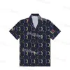 Nuovi polo casual da uomo Camicie da bowling larghe T-shirt stampata con lettera di design T-shirt oversize traspirante