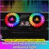 Nieuwe Auto Muziek Ritme Lamp Luchtverfrisser RGB 256 Kleuren Geluid App Controle Stem Ritme Sfeer Optie Luchtverfrisser Omgevingslicht