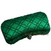 Flor inteira esmeralda verde escuro strass cristal embreagem sacos de noite para festa de casamento das mulheres bolsa de cristal nupcial e box286f