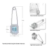 ピンブローチナチュラル1.2カラットOctogan Blue Topaz Solid 925 Sterling Silver Brooch Simple Style Party Anniversary Gifter for Women 231208