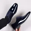 47 sukienka patentowa skórzana Pu Classic Men Casual Business Lace Up Formal Office Work Buty na męskie przyjęcie ślubne Oxfords 231208 MAL 95 Oxds