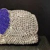 Sacos de noite Xiyuan Elefante Animal Forma Saco de Embreagem Mulheres Cristal Embreagens Diamante Festa de Casamento Noite Bolsa Nupcial Cocktail Stone Bolsa 231208