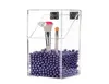 Boîte de rangement de pinceaux de maquillage en acrylique transparent avec couvercle, organisateur de maquillage en plastique, porte-outils cosmétiques, perle et boîte séparée 270N7207701