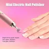 Equipo de arte de uñas 5 en 1 Taladro de esmalte de uñas eléctrico con luz portátil Mini herramientas de pluma de arte de manicura eléctrica para removedor de gel 231208